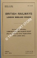 Book cover of Instructions affecting London Midland Region Staff when working over other Region lines in the London Area - May, 1976 by British Railways London Midland Region